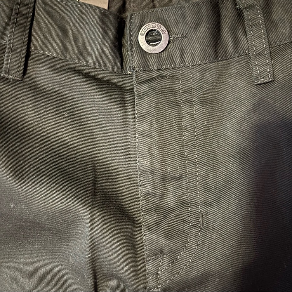 Volcom Black Frickin Chino Shorts Modern Fit True to This Deep Pockets Men’s 30 - Picture 10 of 16